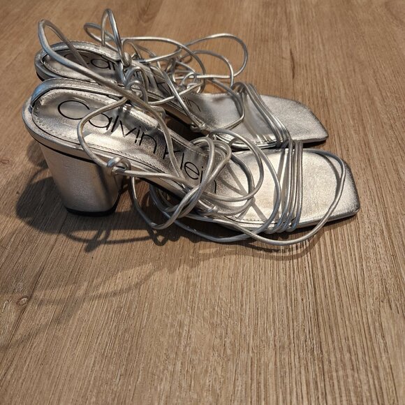 Calvin Klein Calista lace up Heels - Picture 3 of 4